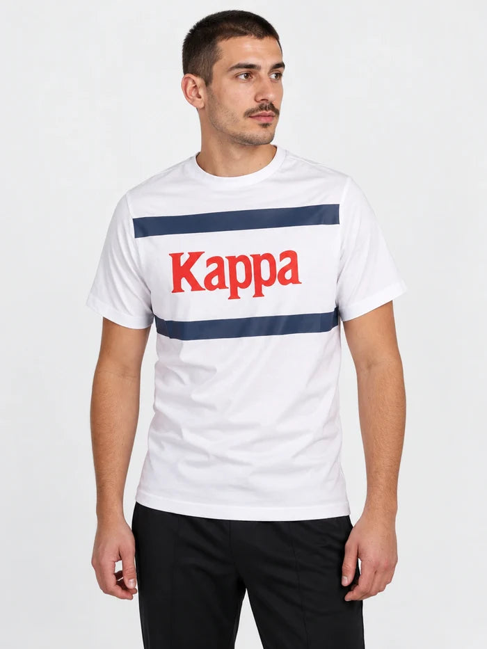 Remera Kappa Authentic Monthy Blanco — vista principal