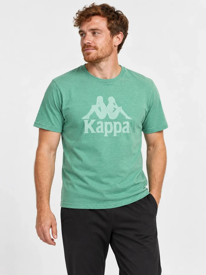 Remera Kappa Authentic Tahitix Verde Nettuno — vista principal