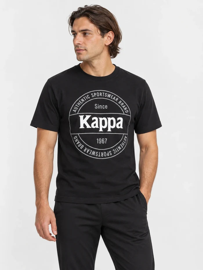 Remera Kappa Authentic Truks Negro — vista principal
