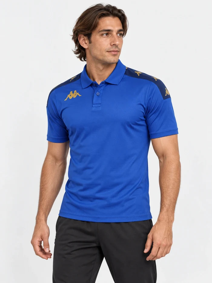 Remera Kappa Kappa4football Ghiolo Nautic Azul/ Azul Md Cobalt/Rich Dorado — vista principal