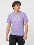 Remera Kappa Logo Bram 2 Slim Violet Lavander — vista principal