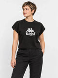 Remera Mujer Kappa Authentic Vetra Tee Negro — vista principal