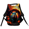 Rhinoceros Paint Art Anti-Theft Laptop Backpack – Urban Travel Bag