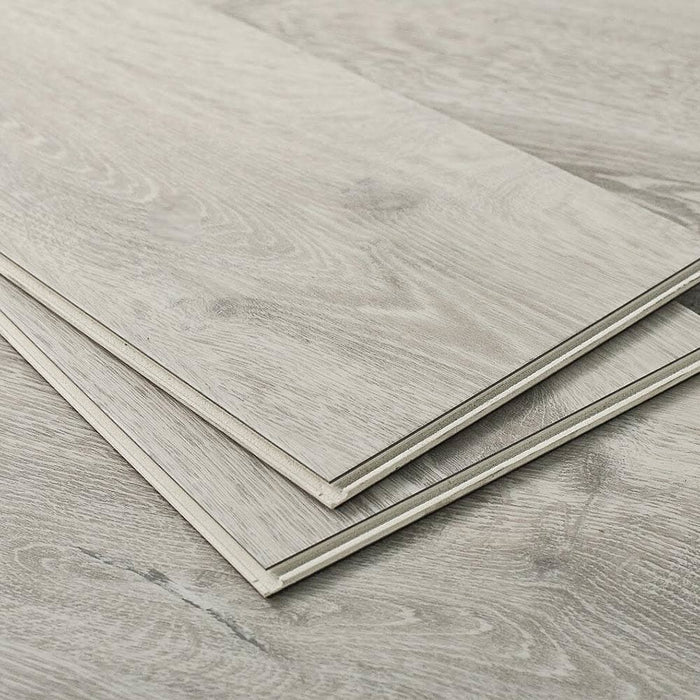 Romulus XL Waterproof Luxury Vinyl Plank Flooring in Abstract Silver