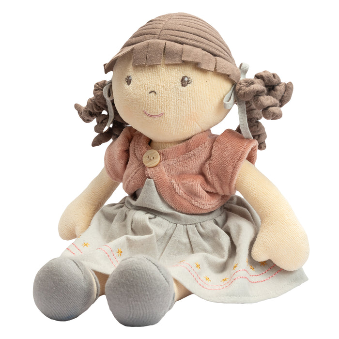 Rose - Organic Doll With Brown Hair