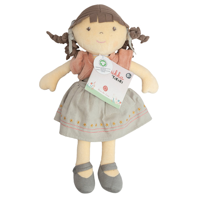 Rose - Organic Doll With Brown Hair