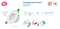 Rother LED Fire-Rated Downlight, 5W/7W, 4CCT, AC200-240V
