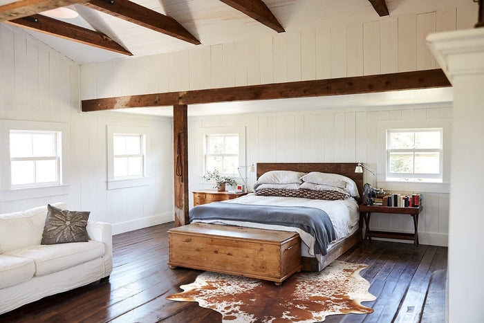 Salt and Pepper Brown Cowhide Rug #B10884