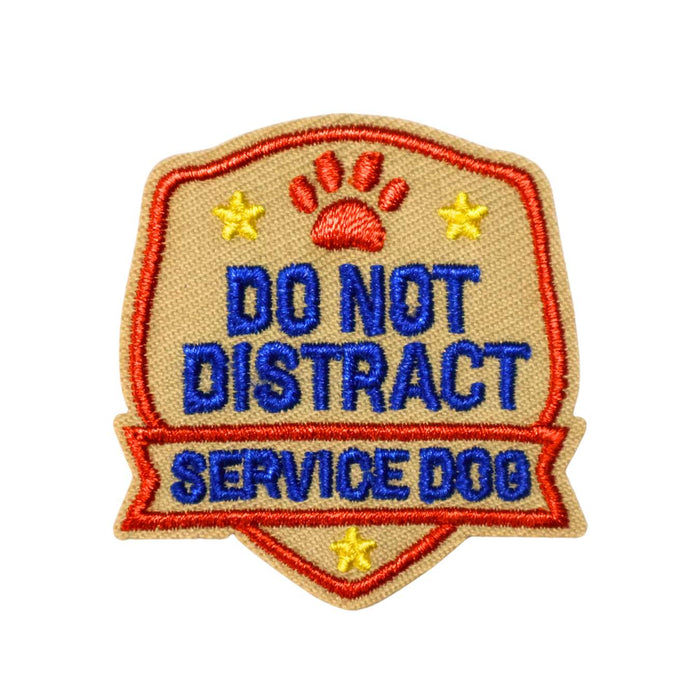 Service Dog - Do Not Distract | Velcro or Iron-On Patch for Pets