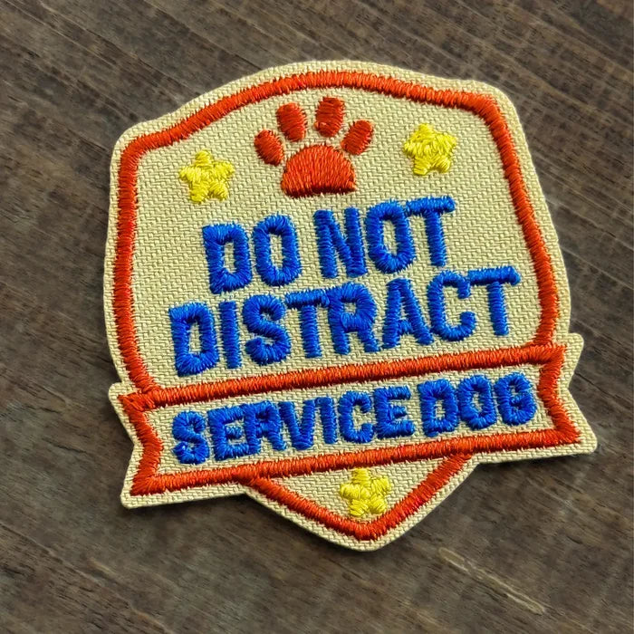 Service Dog - Do Not Distract | Velcro or Iron-On Patch for Pets