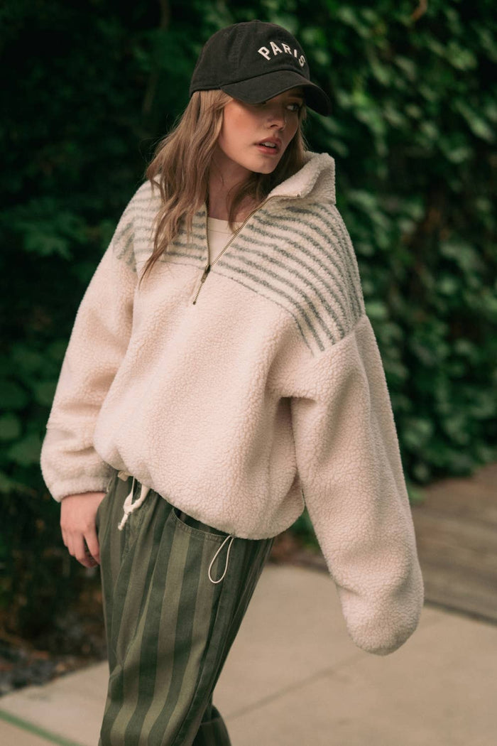 Sherpa Pullover Jacket