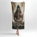 Shiva Art Print - Soft Cotton Terry Bath & Beach Towel