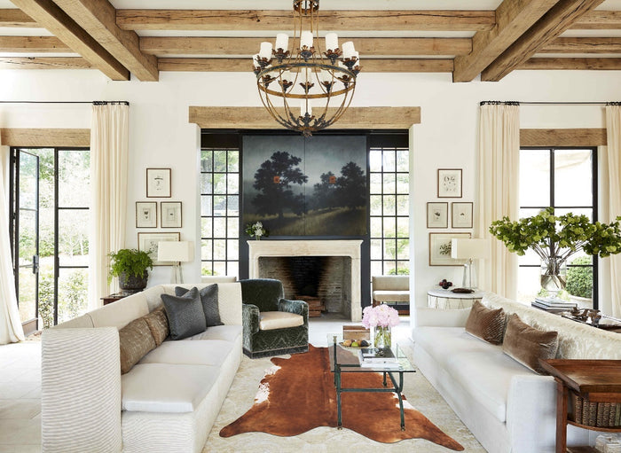 Solid Brown Cowhide Rug #B10289