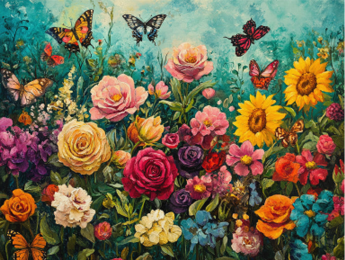 Spring's Blooming Canvas