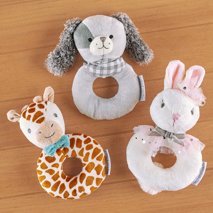 Stephen Joseph Plush Ring Rattle, Bunny