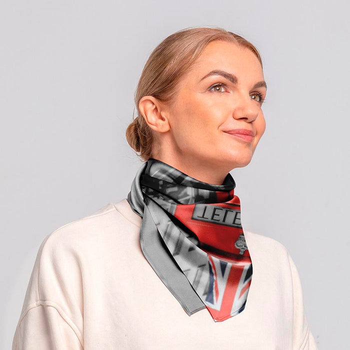 Streets of London Printed Silk Touch Square Head Scarf