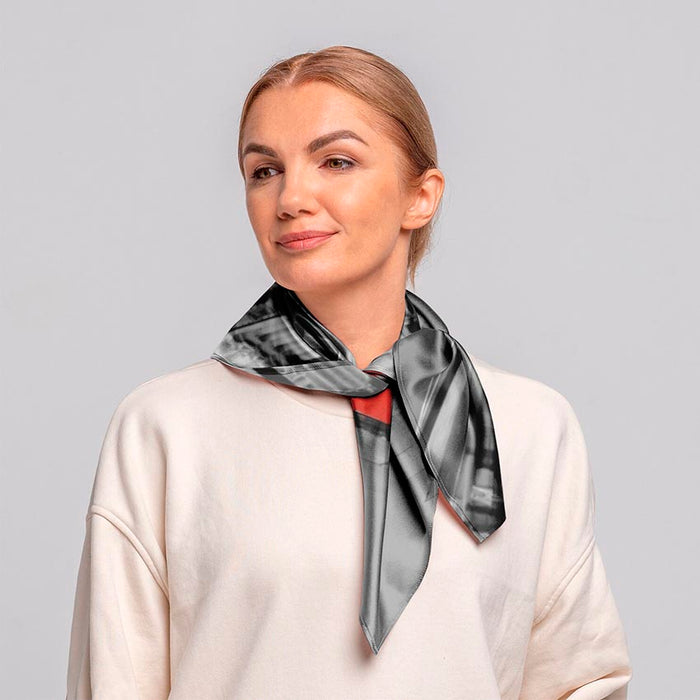 Streets of London Printed Silk Touch Square Head Scarf