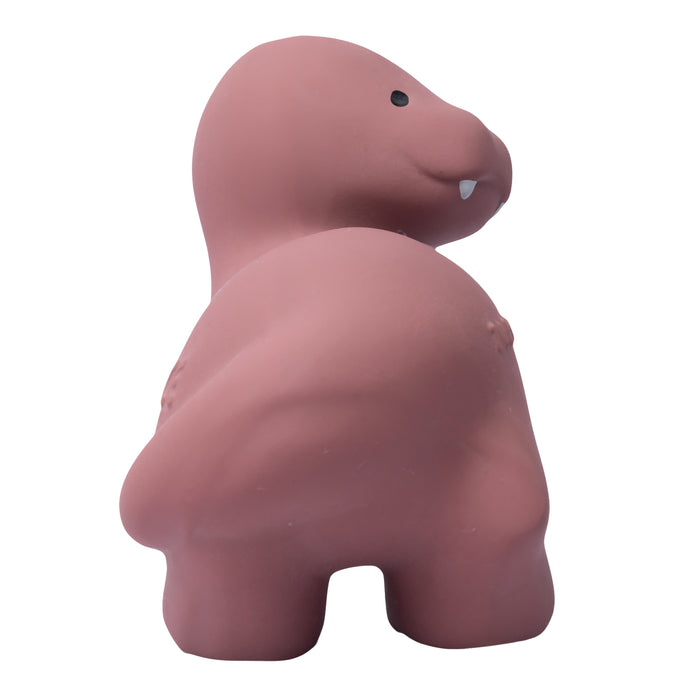 T-Rex Natural Rubber Teether, Rattle & Bath Toy