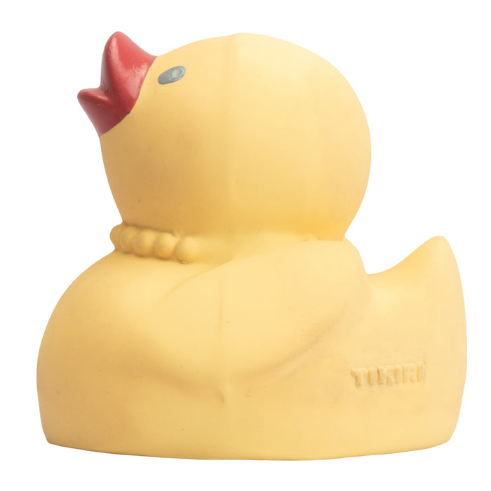 Tara the Duck - Organic Natural Rubber Teether, Rattle & Bath Toy