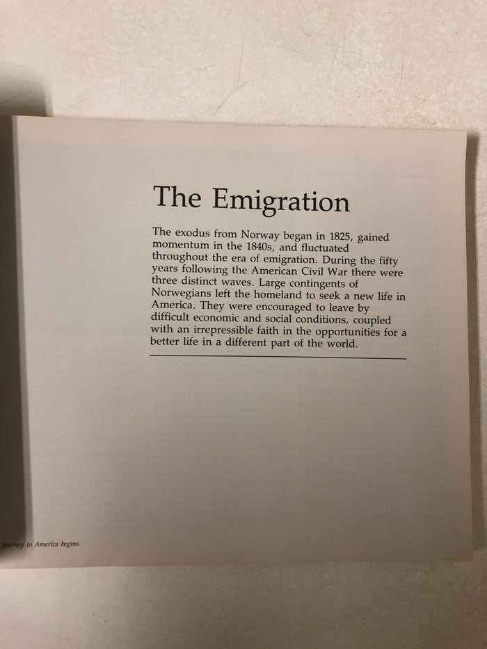 The Promise of America A History of the Norwegian-American People