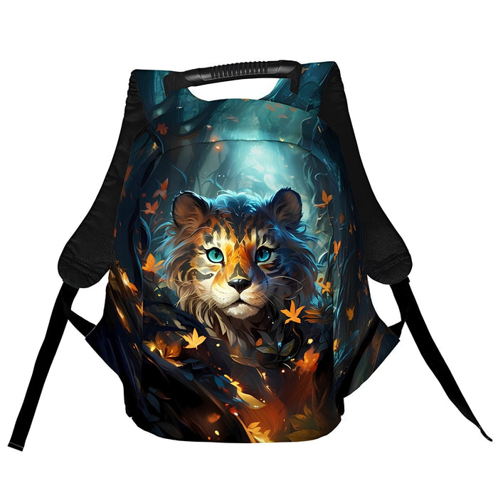 Tiger Fairytale Forest Anti-Theft Laptop Backpack – Urban Travel Bag