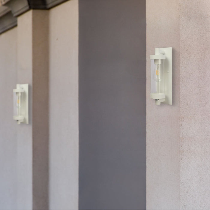 Timeless Elegance Wall Sconce, Glass & Aluminium, E27, In/Out