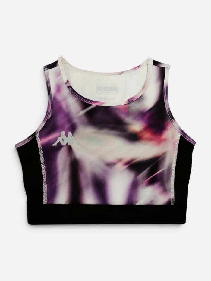Top Mujer Kappa Kombat Asla Negro Graphic