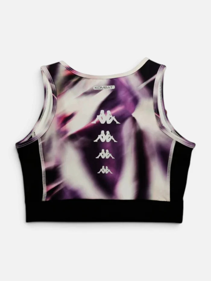 Top Mujer Kappa Kombat Asla Negro Graphic
