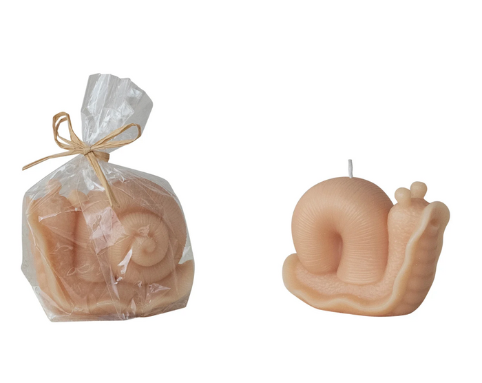 Unscented Snail Shaped Candle