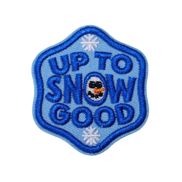 Up to Snow Good | Velcro or Iron-On Patch for Pets