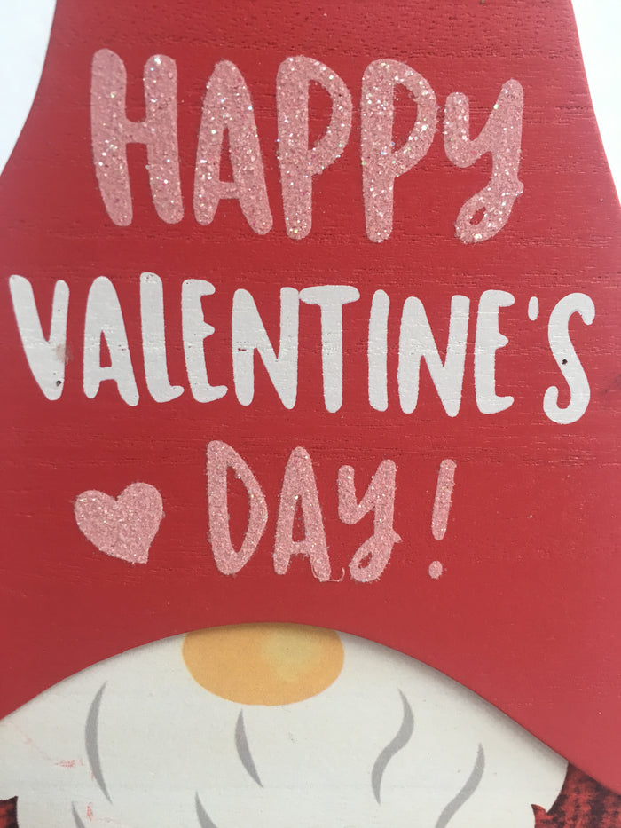 Valentine Gnome Block Sitter