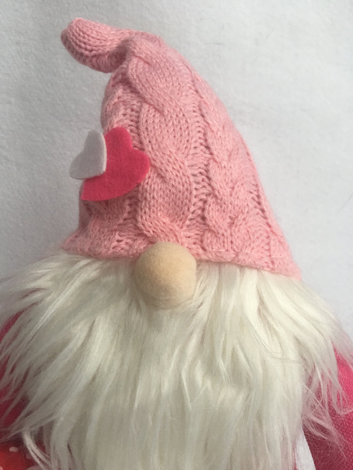 Valentine Large Standing Plush Boy Gnome