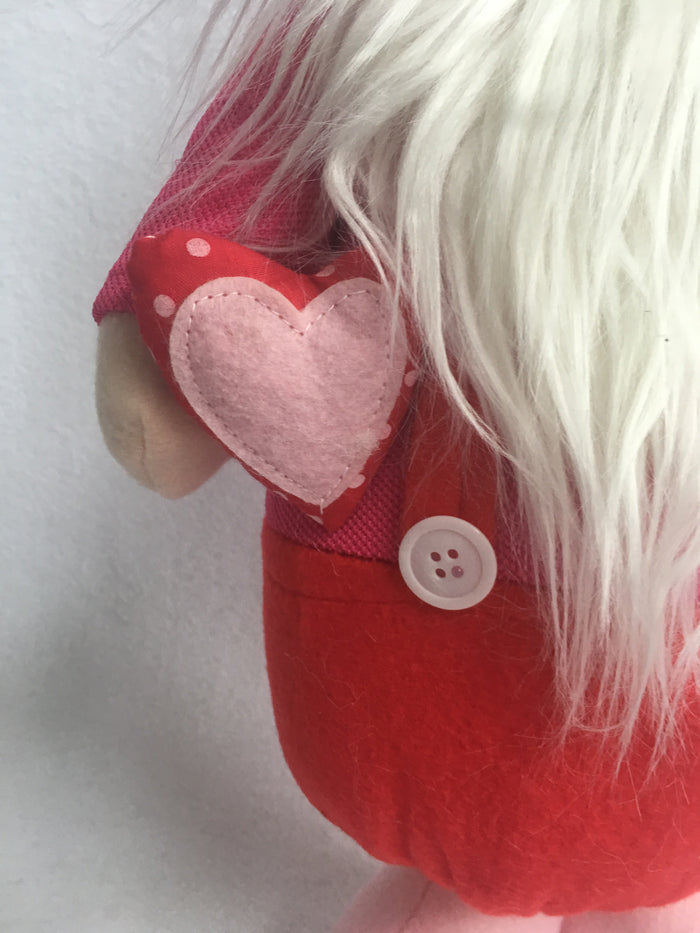 Valentine Large Standing Plush Boy Gnome