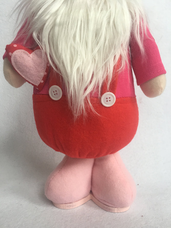 Valentine Large Standing Plush Boy Gnome