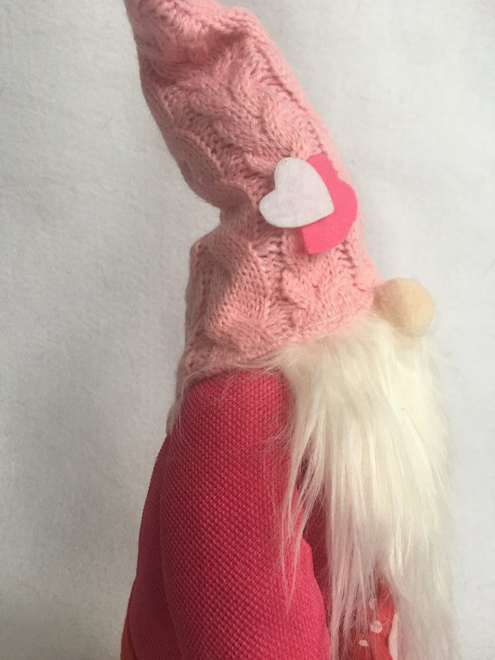 Valentine Large Standing Plush Boy Gnome