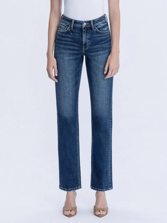 Victoria High Rise Full Length Straight Jean