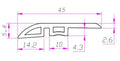 Vinyl Moldings - Legendary Collection - Buena Vista in Reducer