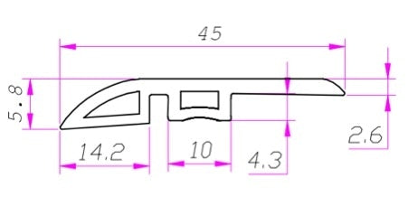 Vinyl Moldings - Legendary Collection - Buena Vista in Reducer