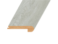 Vinyl Moldings - XL Omnia Collection - Smoked Pewter in Flush Stair Nose