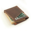 Wave Wallet Dark Brown Leather