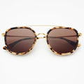 Weston Acetate Round Unisex Sunglasses - Milky Tortoise
