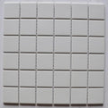 White Textured 2x2 Porcelain Mosaic Tile 12x12 Sheet