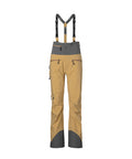 studio image of strafe outerwear 2023 willow 3l shell half bib in dune color