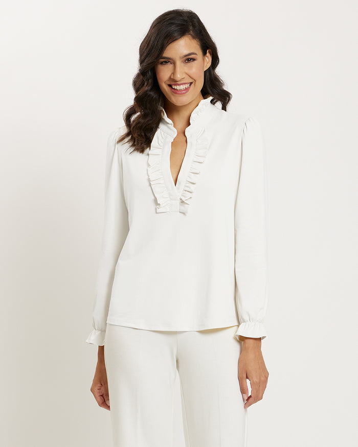 Wren Top - Brushed Jude Cloth