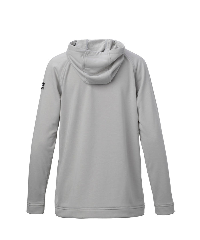 studio image of strafe outerwear 2023 ws tech hoodie in frost grey color