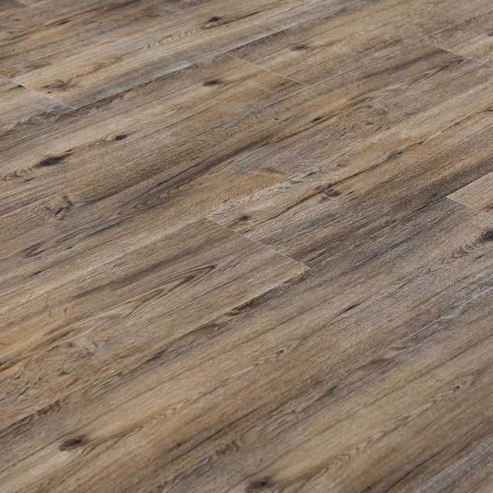 XL Jumbo Waterproof 6.5mm Rigid Core Luxury Vinyl Plank Flooring in Espresso Texture French Oak