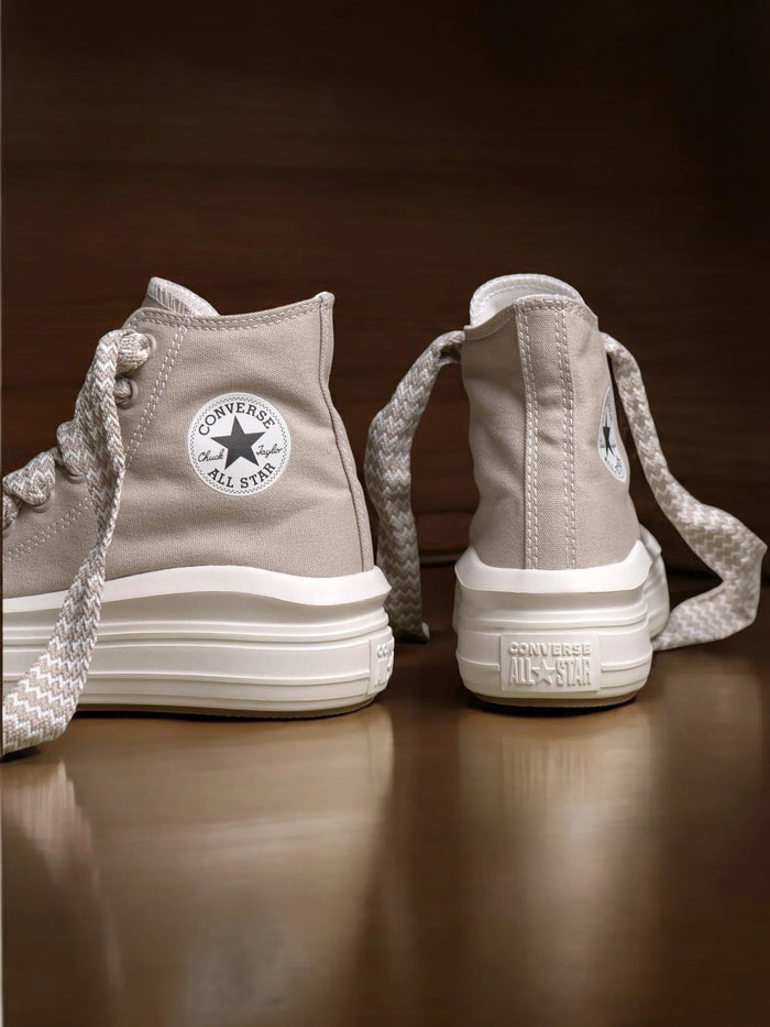 Zapatillas Converse Chuck Taylor Move Hi Platform Beige - OUTLET